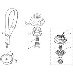 Viking TE1000 - Trimmer Head - Parts Diagram