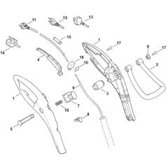 Viking TE310 - Handle - Parts Diagram