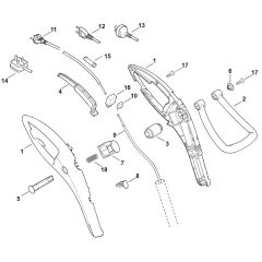 Viking TE410 - Handle - Parts Diagram