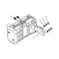 Husqvarna TF544 - Muffler