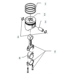 Husqvarna TF544 - Piston