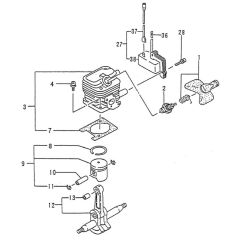 Tanaka THT-1800L-S - Cylinder Piston Crank Shaft