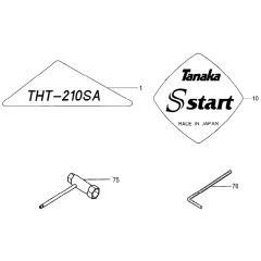 Tanaka THT-210SA - Tools Labels