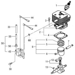 Tanaka TIA-350S - Cylinder Piston Crankshaft