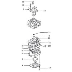 Tanaka TPH-2211 - H21 TPH22119538 - Carburettor