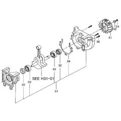 Tanaka TPH-2501-S - H31 TPH2501S9537 - Crankcase