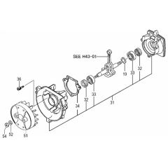 Tanaka TPH-230SS - H43 TPH230SS9536 - Crankcase