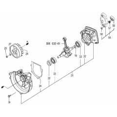 Tanaka TPS-270S - Crankcase