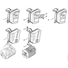 Stihl TS510 - Muffler - Parts Diagram