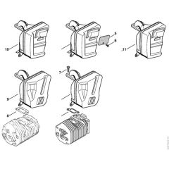 Stihl TS760 - Muffler - Parts Diagram