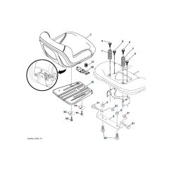 Husqvarna Ts 142L - Seat