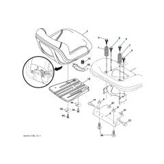 Husqvarna Ts 142T - Seat