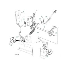 Husqvarna Ts 148 - Mower Lift Lever