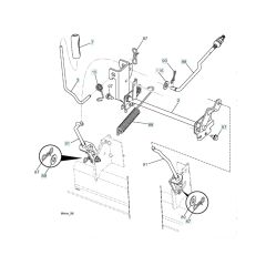 Husqvarna Ts 238 - Mower Lift & Deck Lift