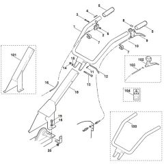 Viking VH400 - Handle - Parts Diagram