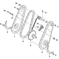 Viking VH500 - Gear Head - Parts Diagram