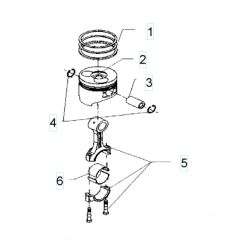 Husqvarna W100D - Piston