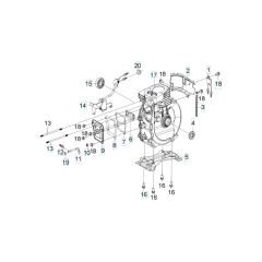 Husqvarna W40P - Crankcase