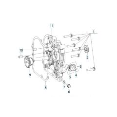 Husqvarna W40P - Crankcase Cover