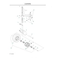 Husqvarna WGP3613 - Casters