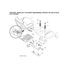 Husqvarna Yth1542 Xp - Seat