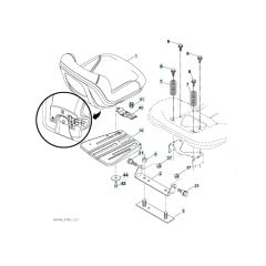 Husqvarna Yth180 Twin - Seat