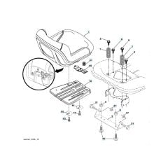 Husqvarna Yth18K42 - Seat