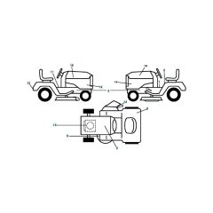 Husqvarna Yth2042 Twin - Decals