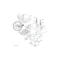 Husqvarna Yth2042 Twin - Seat