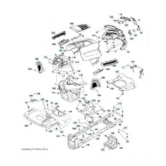 Husqvarna Yth20V46 - Chassis & Enclosures