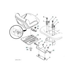 Husqvarna Yth22V42Ls - Seat