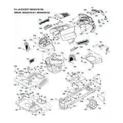 Husqvarna Yth22V46 - Chassis & Frame