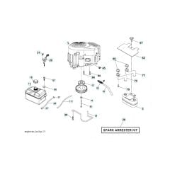 Husqvarna Yth23V42 - Engine