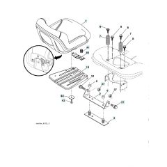 Husqvarna Yth23V42Ls - Seat