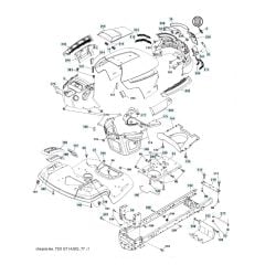 Husqvarna Yth24V54 - Chassis & Frame