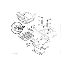 Husqvarna Yth24V54Xls - Seat