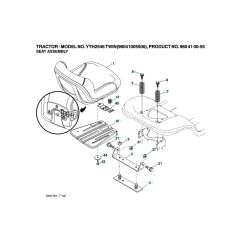 Husqvarna Yth2546 Twin - Seat