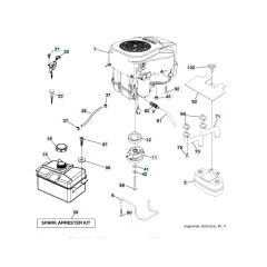 Husqvarna Yth25K54 - Engine