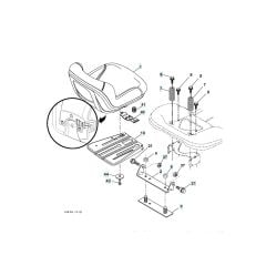 Husqvarna Yth 183T - Seat