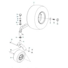 Husqvarna Z142 - Wheels & Tyres