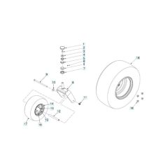 Husqvarna Z454 - Wheels & Tyres