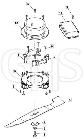 PRINCESS 38 Li Kit - 2021-2022 - 294386263/M21 - Mountfield Rotary Mower Blade Diagram