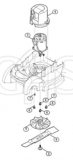 Genuine Stihl RMA339 / D - Engine, blade