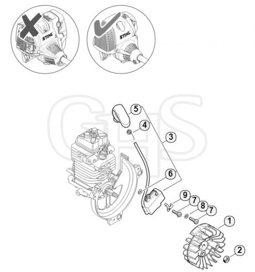 Genuine Stihl HT101 / O - Ignition system  508613634