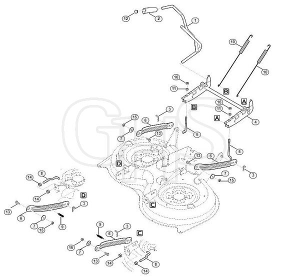 Genuine Stihl RT5097.0 / K - Height adjustment