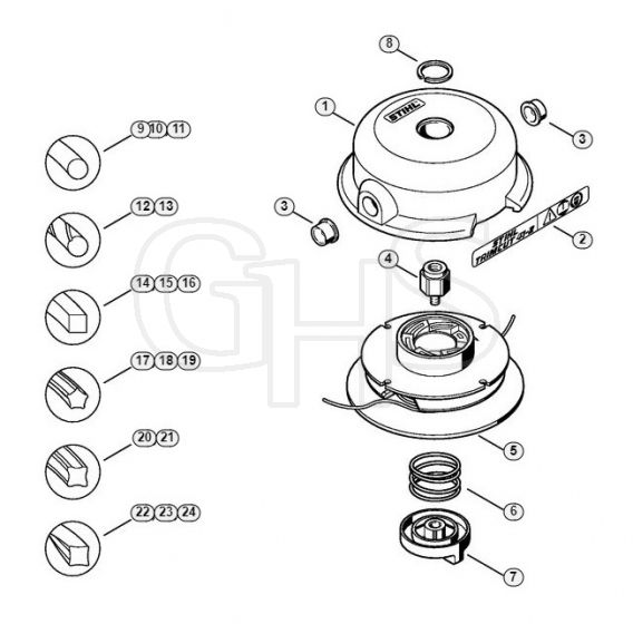 Genuine Stihl TrimCut 41-2 / A - TrimCut 41-2 head