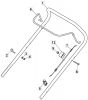 HP185 - 2019-2022 - 2L0481023/MC - Mountfield Rotary Mower Upper Handle Diagram