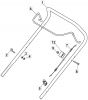 HP185 - 2022 - 2L0481043/MC - Mountfield Rotary Mower Upper Handle Diagram