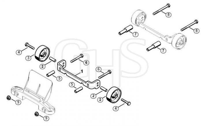 Genuine Stihl TS800 / P - Wheel kit