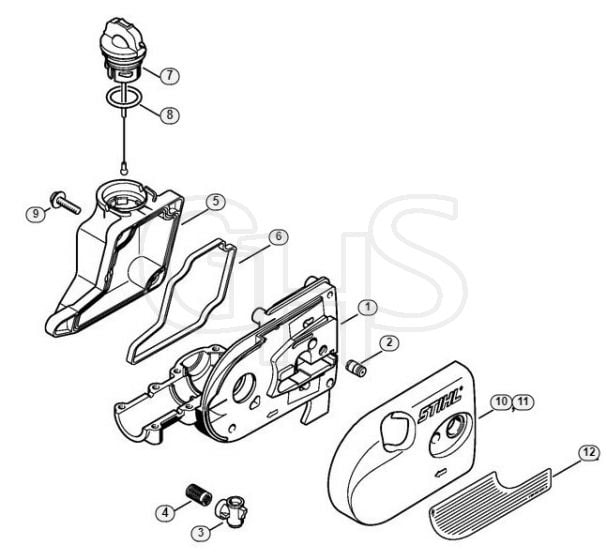 Genuine Stihl HT70 / AH - Conversion kit Gear housing (22.2011)